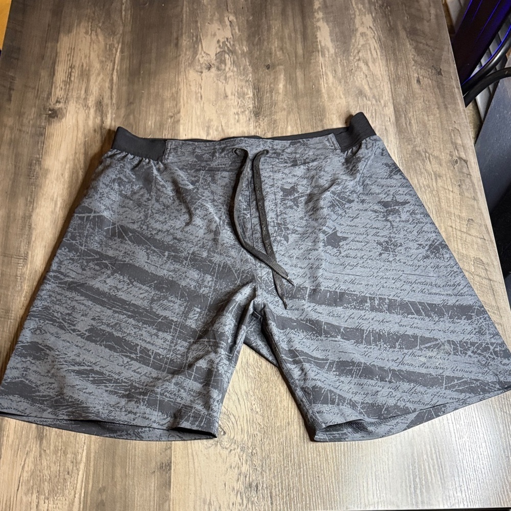 Men's Athletic Patriotic We The People Black Shorts
